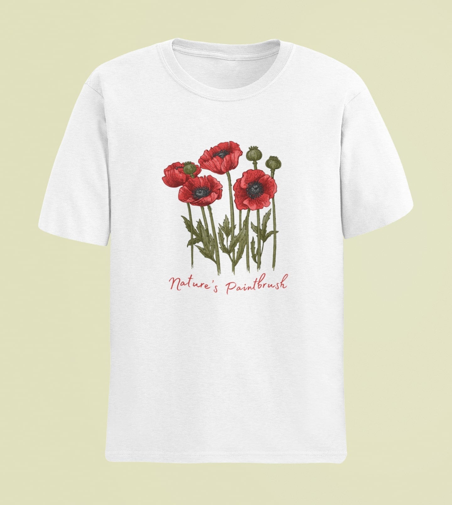 Eco-Friendly Nature T-Shirt – Poppies